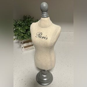Beige Paris Table Mannequin Decor Jewelry Holder Bodice